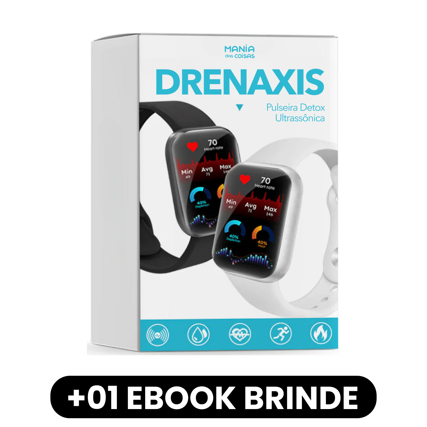 DRENAXIS - Pulseira Detox Ultrassônica