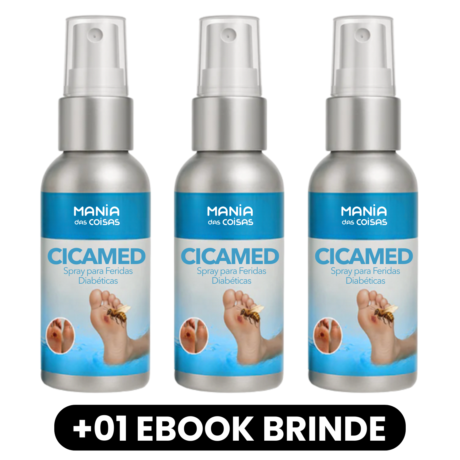 Cicamed - Spray para Feridas Diabéticas