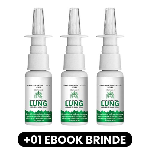 LUNG - Spray Nasal Antibacteriano de Limpeza Pulmonar - Mania das CoisasLUNG - Spray Nasal Antibacteriano de Limpeza PulmonarMania das Coisas