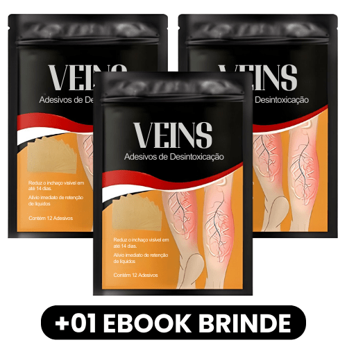 VEINS - Adesivos de Desintoxicação - Mania das CoisasVEINS - Adesivos de DesintoxicaçãoMania das Coisas